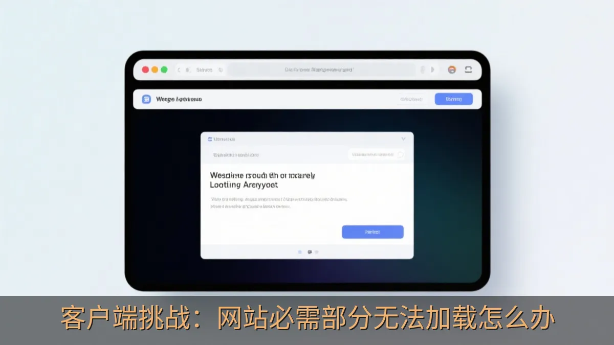客户端挑战：网站必需部分无法加载怎么办